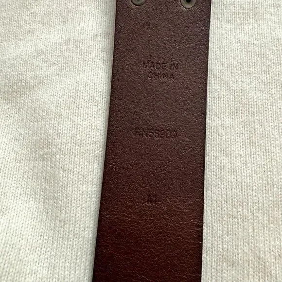 NWOT Preston and York Womens Brown Italian Leather Hippie Waist Belt Sz M - Picture 5 of 5